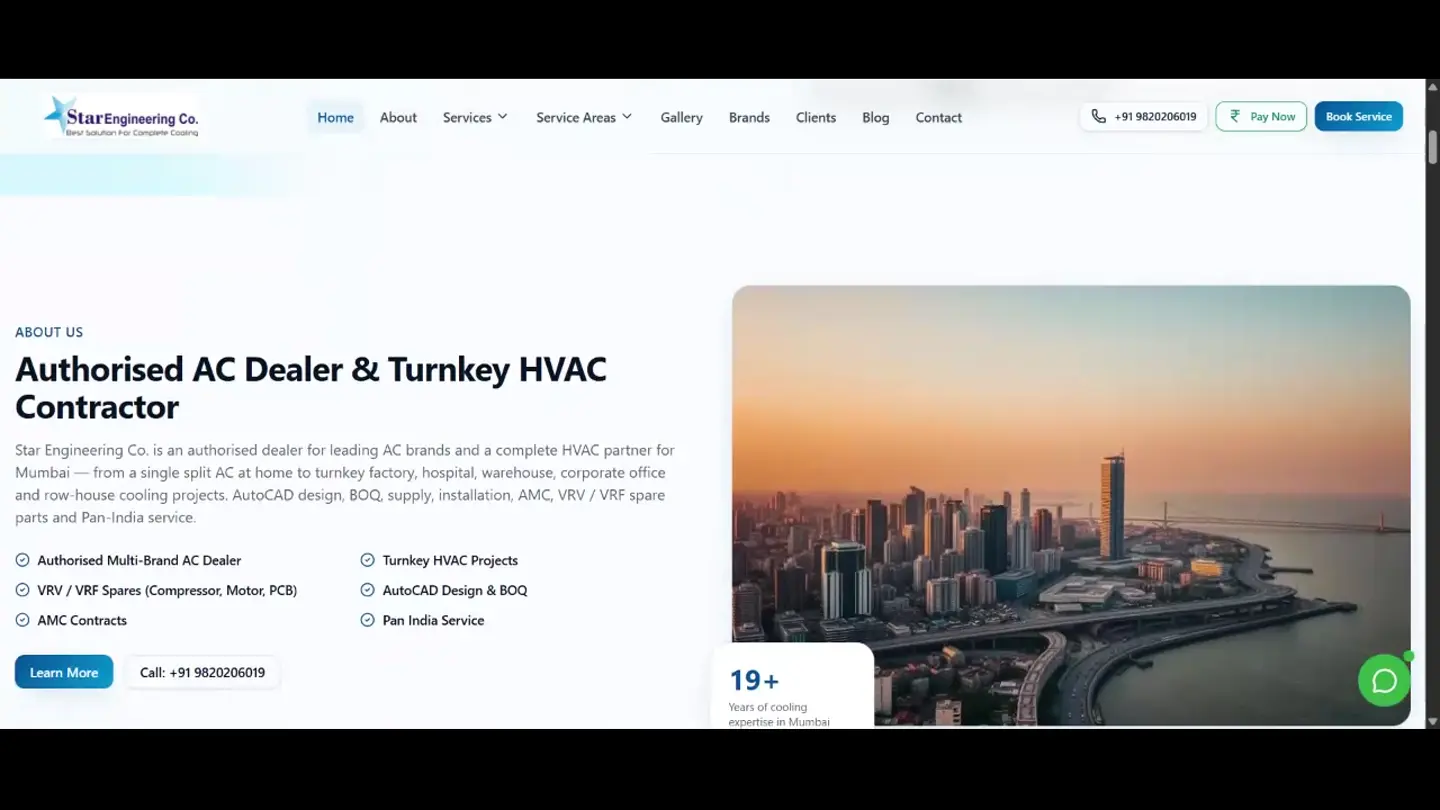 Star Engineering website preview