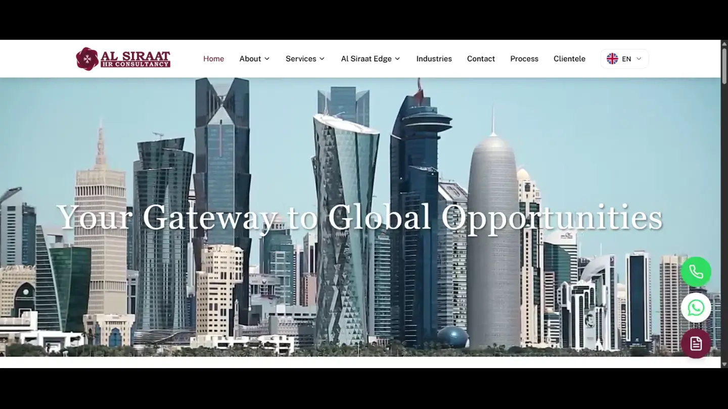 Al Siraat HR Consultancy website preview